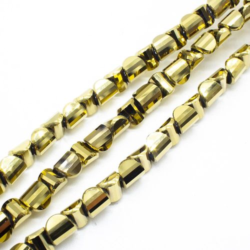 8mm crystal beads gold, pack of 25 — faceted for jewelry making and beadwork