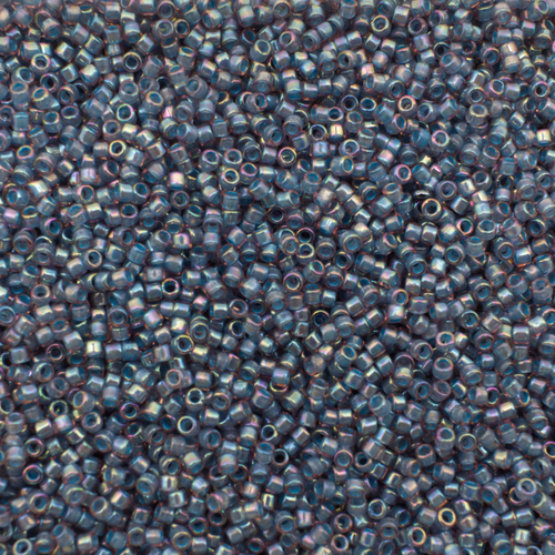 Toho Treasure Size 11 5g - Denim Blue-Lined Lt Amethyst Rainbow