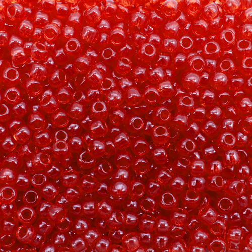 Toho Size 6 Seed Beads 10g - Transparent Siam Ruby