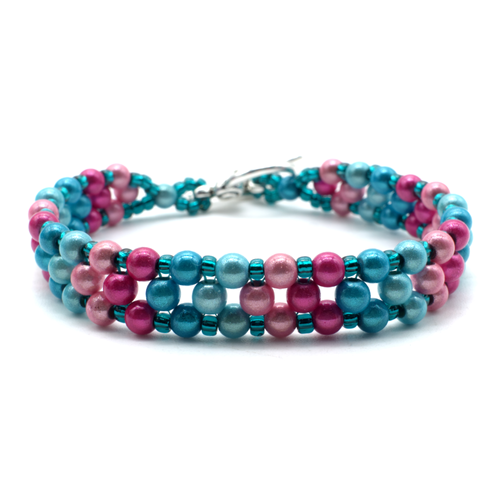 RAW Miracle Bracelet Makes 4 spring bracelet making kit — DIY set with beads and instructions for creating handmade jewelry