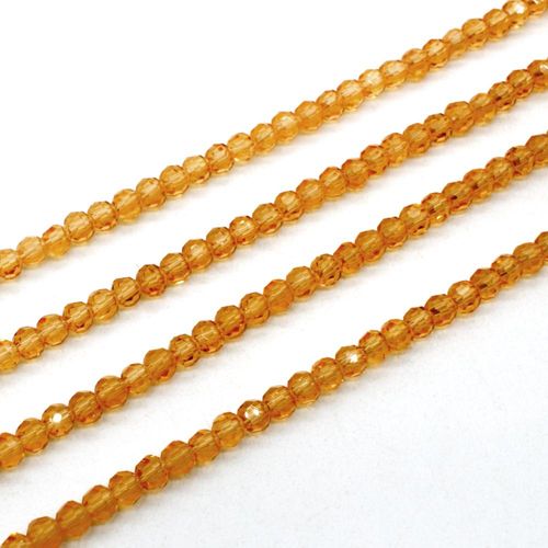 3mm crystal beads lt topaz — faceted for jewelry making and beadwork