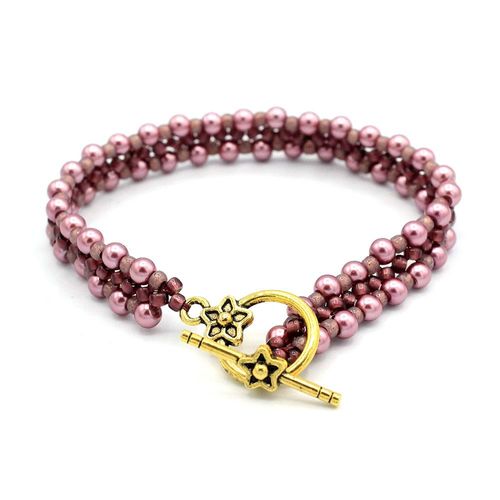 Mia Bracelet Makes 5 hickory plum bracelet making kit — DIY set with beads and instructions for creating handmade jewelry