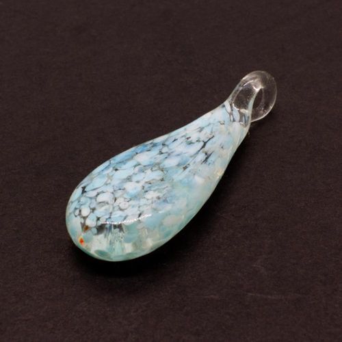 Sky Lampwork Drop Pendant 1pc