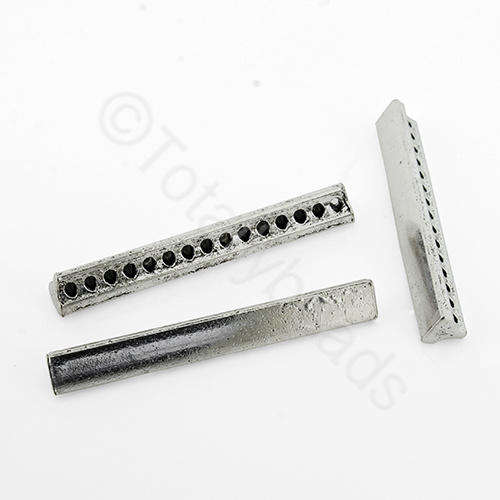 Antique Silver Spacer Bar 42mm 3pcs