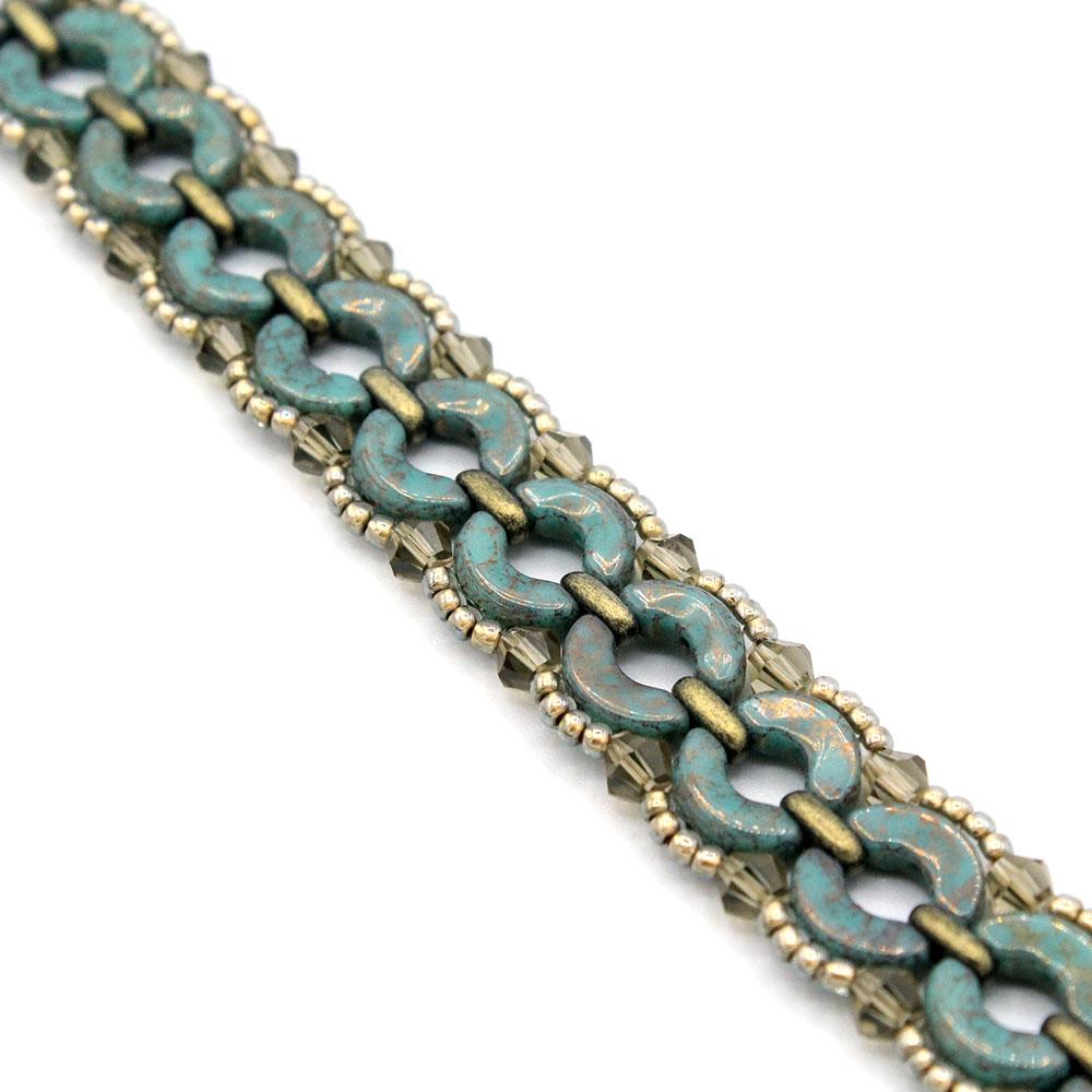 Sybil Arcos Bracelet turquoise ash bracelet making kit — DIY set with beads and instructions for creating handmade jewelry