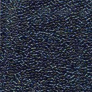 size 11 Miyuki Delica seed beads gunmetal iris db006 5g — 5g pack, premium Japanese cylinder beads perfect for bead weaving, embroidery,…