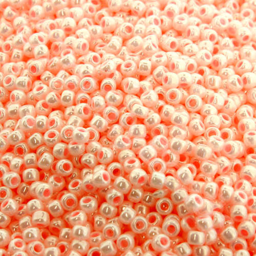 Toho Size 11 Seed Beads 10g - Opaque Lustered Baby Pink