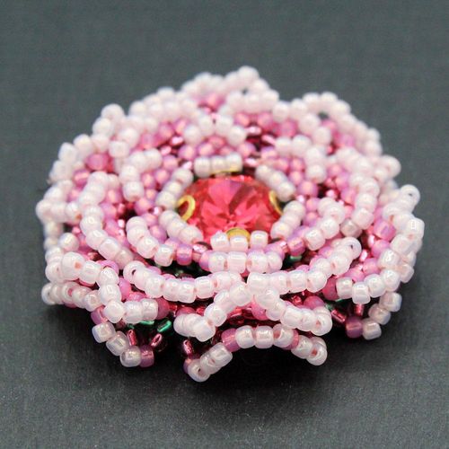 BC WK16 Rose Meadow Component Pink 10mm for jewellery making