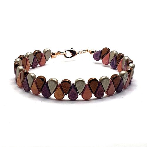 Aria Amos Bracelet Makes 4 romantic violet bracelet making kit — DIY set with beads and instructions for creating handmade jewelry