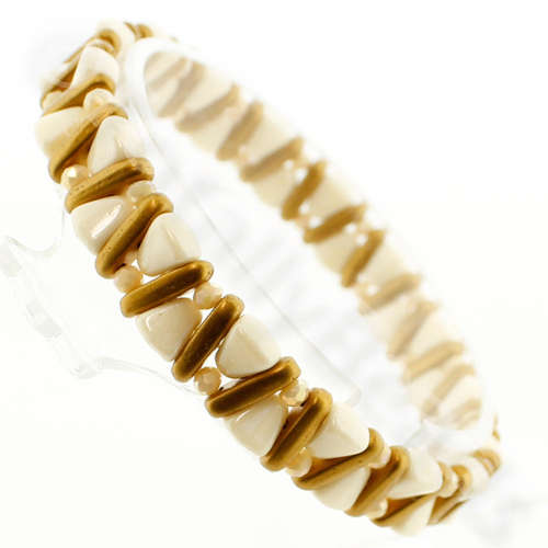 Cecilia Bracelet Kit Bundle vanilla fudge bracelet making kit — DIY set with beads and instructions for creating handmade jewelry