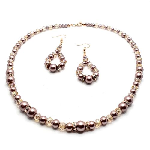Penelope Jewellery Set Makes 2 mink jewelry making kit — DIY set with beads and instructions for creating handmade jewelry