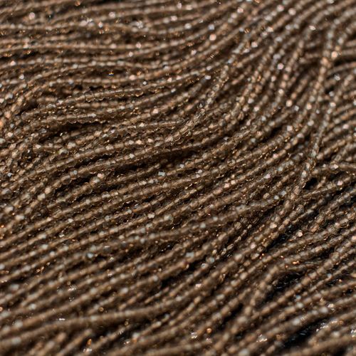 1.5mm crystal beads grey — faceted for jewelry making and beadwork