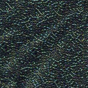 size 11 Miyuki Delica seed beads metallic teal iris db027 5g — 5g pack, premium Japanese cylinder beads perfect for bead weaving, embroid…