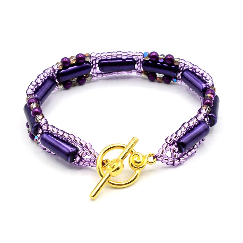 Phoebe Bracelet copper grape bracelet making kit — DIY set with beads and instructions for creating handmade jewelry