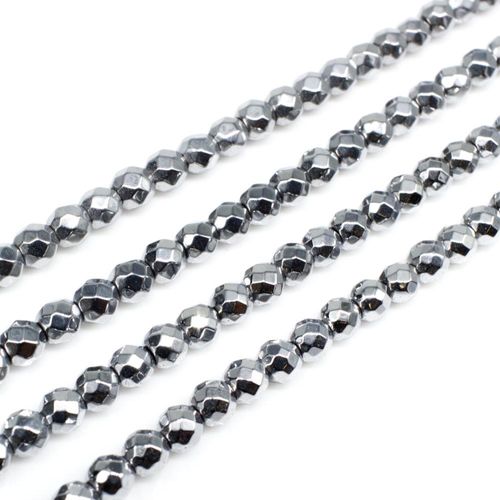 4mm hematite beads — for jewelry making, crafting, and beadwork projects