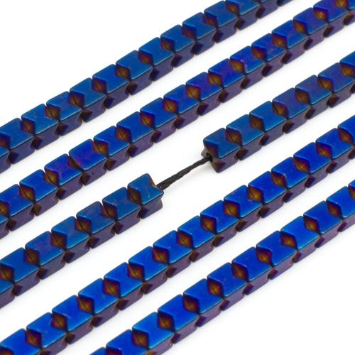3mm hematite cube — for jewelry making, crafting, and beadwork projects