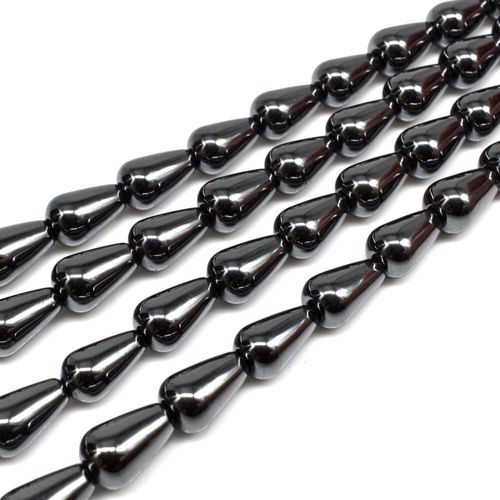8x12mm hematite beads — for jewelry making, crafting, and beadwork projects