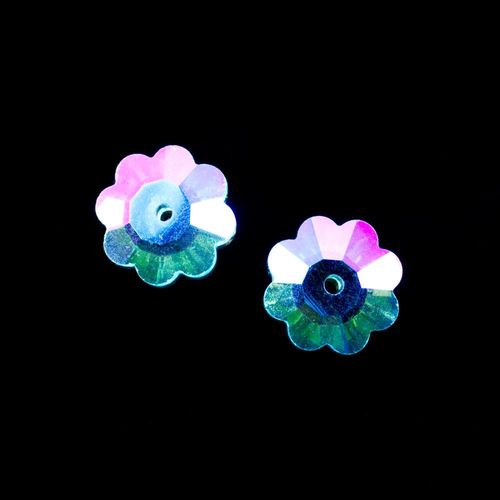 10mm resin Rivoli stone 10mm — faceted round crystal-style cabochon ideal for jewelry making, settings, and crafts
