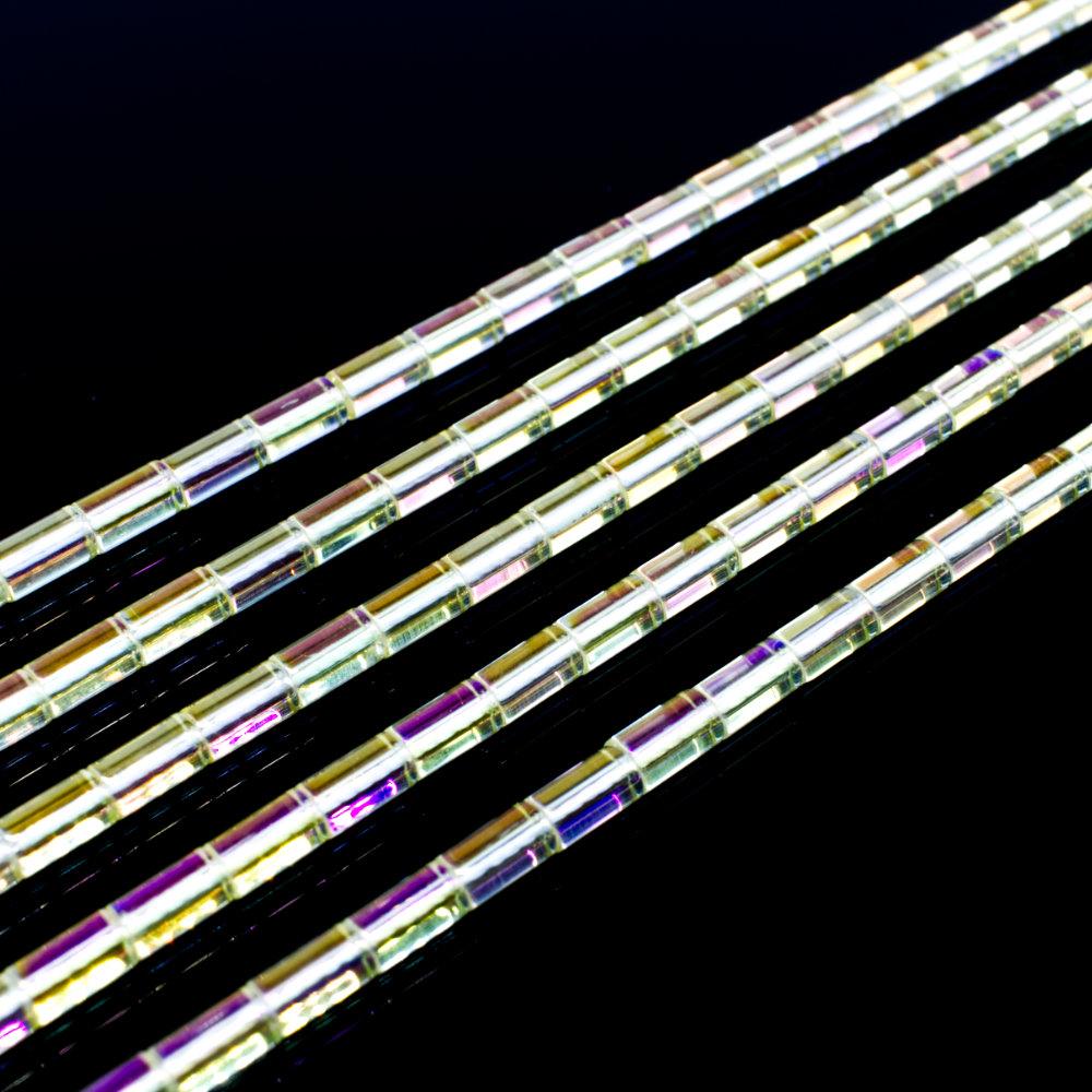 thumbnail image 2 of 10 Rainbow AB Lustre Star Beads – 14mm Faceted Glass Beads For Jewelry Making, Top Drill 2 of 13