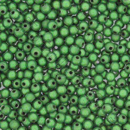 4mm Miracle acrylic round beads 4mm round green 120pcs — pack of 120, reflective 3D-effect beads ideal for jewelry making, crafts, and de…