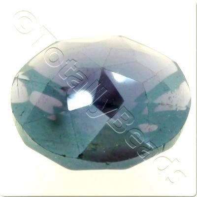 Crystal Button 20mm - Purple