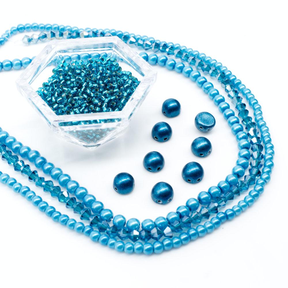 Azalea Bauble Zoom 28/2 ice jewelry making kit — DIY set with beads and instructions for creating handmade jewelry