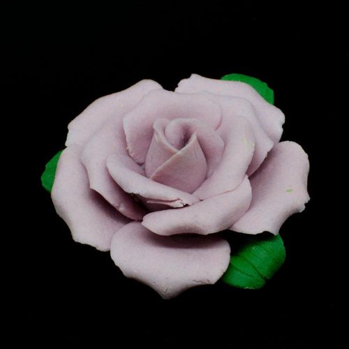 Fimo Flower Bead 33mm Lilac 2pcs for jewellery making