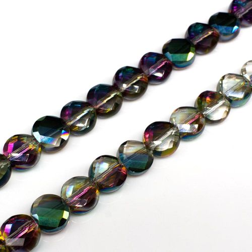 8mm crystal beads clear rainbow — faceted for jewelry making and beadwork