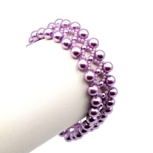 Serenity Bracelet sugar plum bracelet making kit — DIY set with beads and instructions for creating handmade jewelry