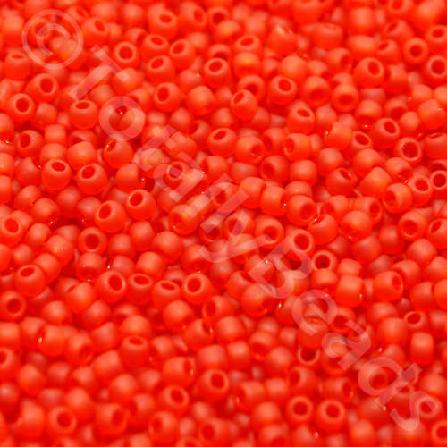 Toho Size 11 Seed Beads 10g - Trans Frost Siam Ruby
