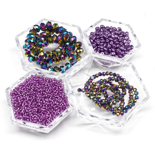 Sophie Bauble Zoom 30/5 grape jewelry making kit — DIY set with beads and instructions for creating handmade jewelry