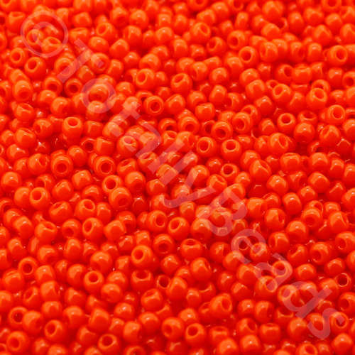 Toho Size 11 Seed Beads 10g - Opaque Sunset Orange