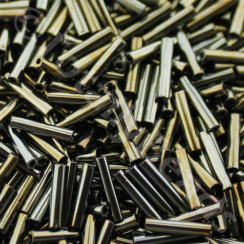 Toho 9mm Bugle Beads 10g - Metallic Iris Brown