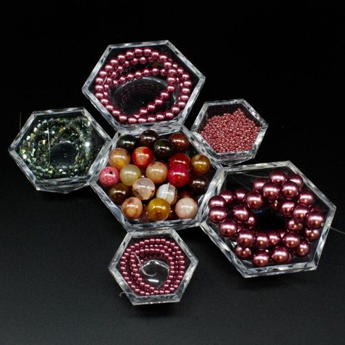 Premium Hugs & Kisses Jewellery Set mixed dragon vein jewelry making kit — DIY set with beads and instructions for creating handmade jewelry
