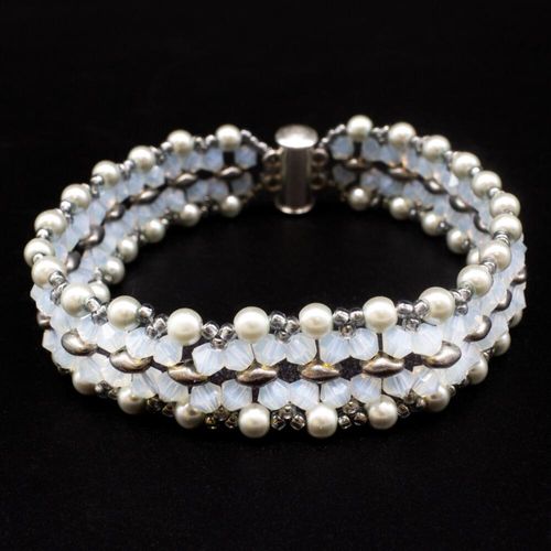 Farrah Fusion Bracelet silver cloud bracelet making kit — DIY set with beads and instructions for creating handmade jewelry