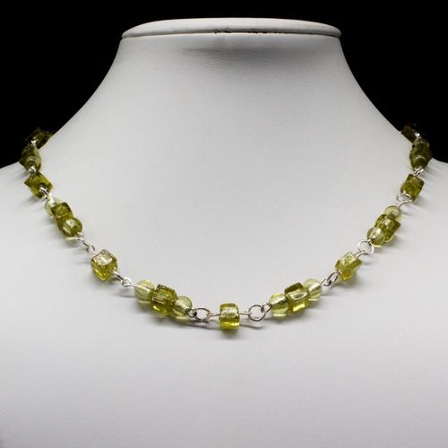 Georgia Necklace golden khaki necklace making kit — DIY set with beads and instructions for creating handmade jewelry