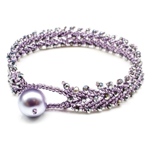 St Petersberg Chevron Bracelets tanzanite bracelet making kit — DIY set with beads and instructions for creating handmade jewelry