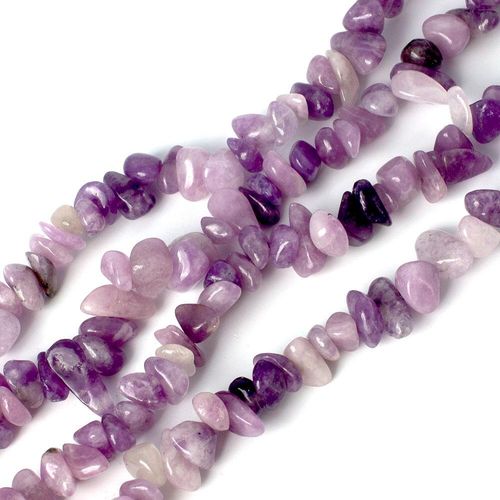 resin druzy bead purple lepidolite 32" string — sparkling cabochon-style stone ideal for jewelry making, pendants, and craft designs
