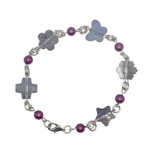 Ostara Crystal Bracelets Make 3 mulberry bracelet making kit — DIY set with beads and instructions for creating handmade jewelry