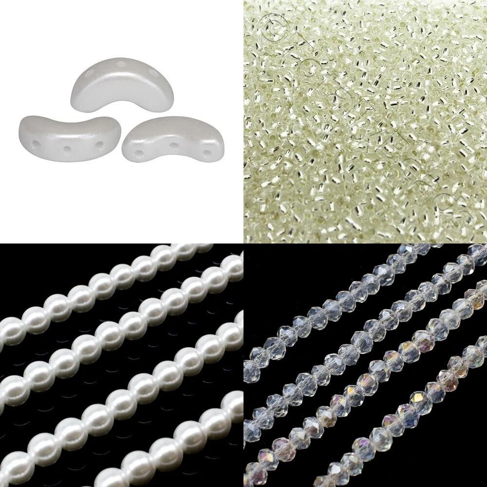 BC24 WK25 Triple Spiral Arcos Jewellery White 4mm for jewellery making