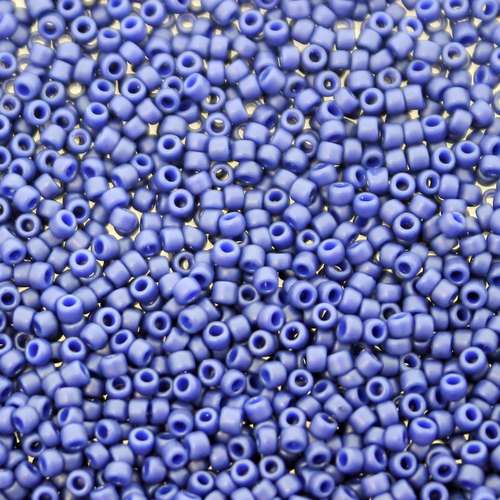 Toho Size 15 Seed Beads 10g - Semi Glaze Navy Blue