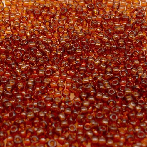 Toho Size 8 Seed Beads 10g Trans Smoky Topaz 2mm for jewellery making