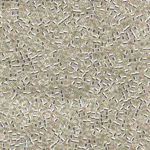 size 11 Miyuki Delica seed beads silver lined crystal db041 5g — 5g pack, premium Japanese cylinder beads perfect for bead weaving, embro…