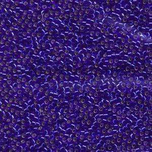 size 11 Miyuki Delica seed beads silver lined sapphire db047 5g — 5g pack, premium Japanese cylinder beads perfect for bead weaving, embr…