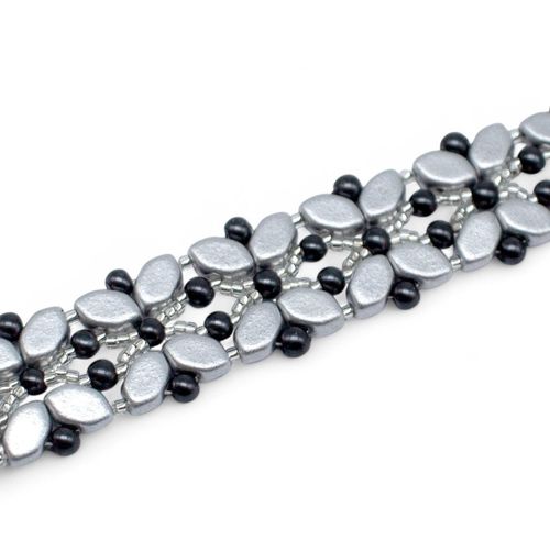 Par Puca Precieux Bracelet Matt Silver 3mm 2pcs for jewellery making