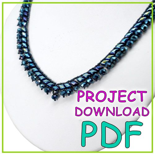 Gemma Gemduo Necklace PDF Download for jewellery making