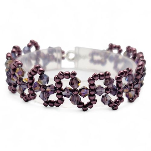 Agyness Bracelet Purple bracelet making kit — DIY set with beads and instructions for creating handmade jewelry