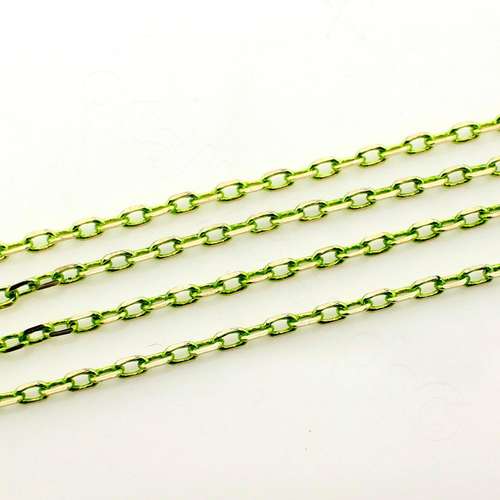 Coloured Jewellery Chain - Lime Green