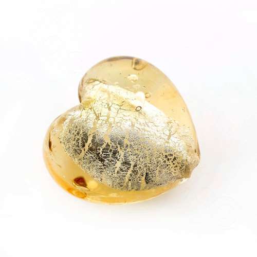 Lampwork Glass Bead Heart - 27mm