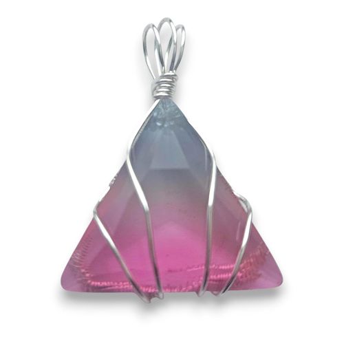Trianglur Pendant Wire Pack Silver + FREE NECKLACE 8mm for jewellery making